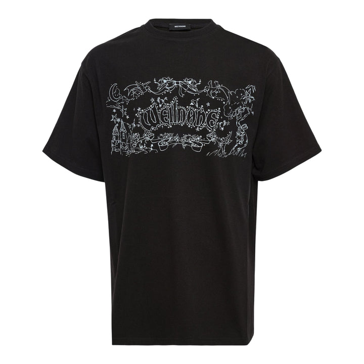 Club21 - We11done - Black Ending Credit T-Shirt - TEES - Black
