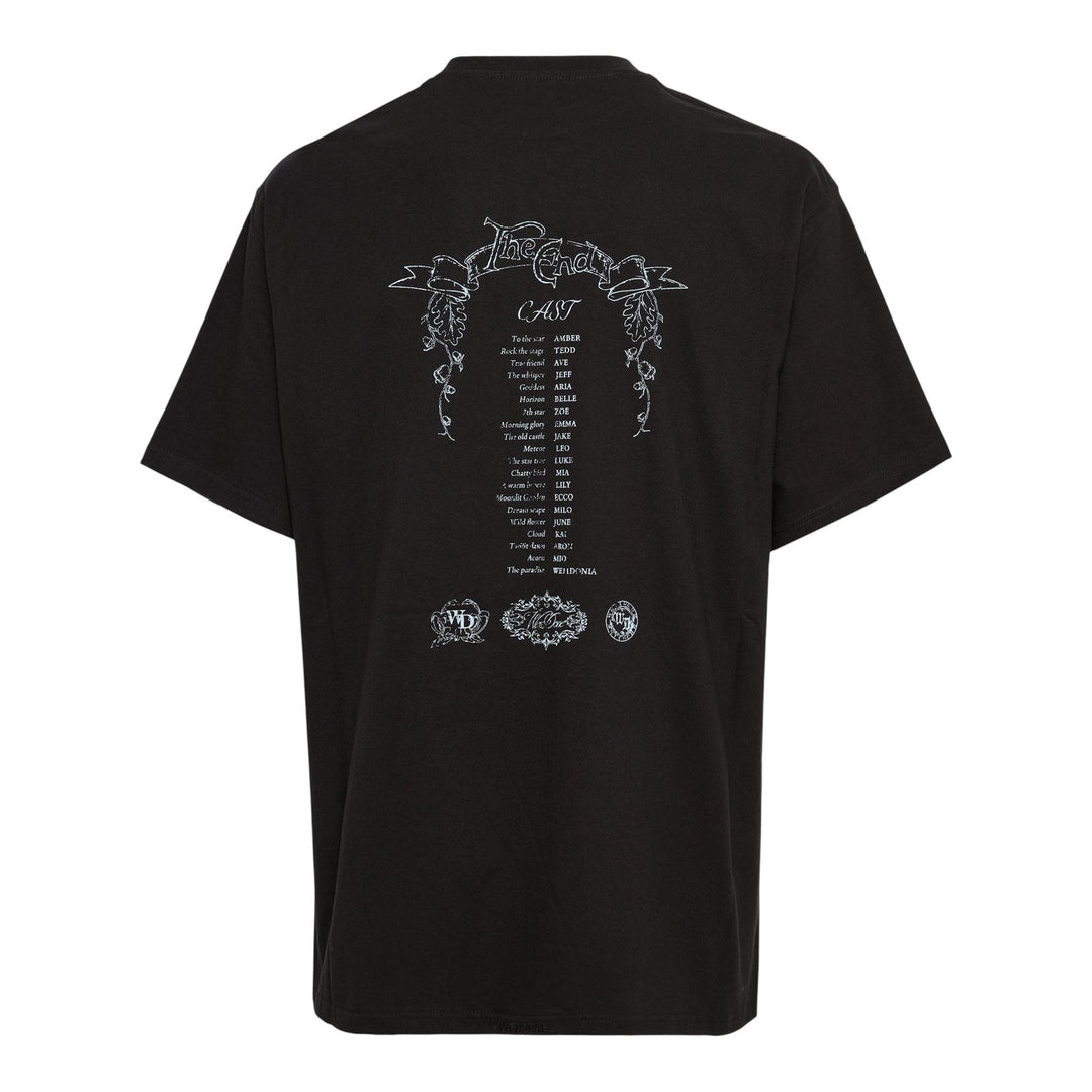 Club21 - We11done - Black Ending Credit T-Shirt - TEES - Black