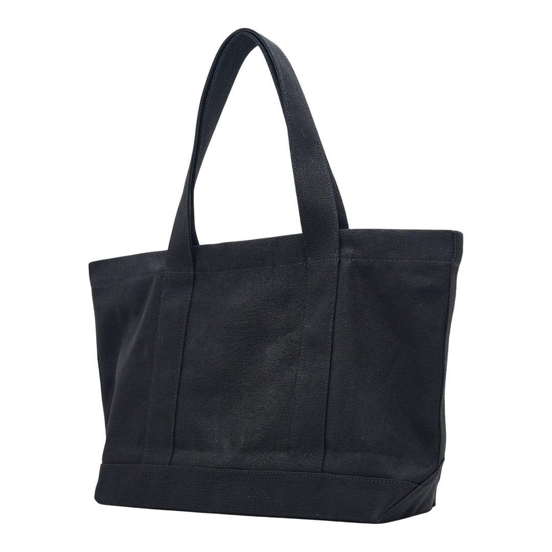 Club21 - We11done - Black Varsity Canvas Tote Bag - TOTES - Black