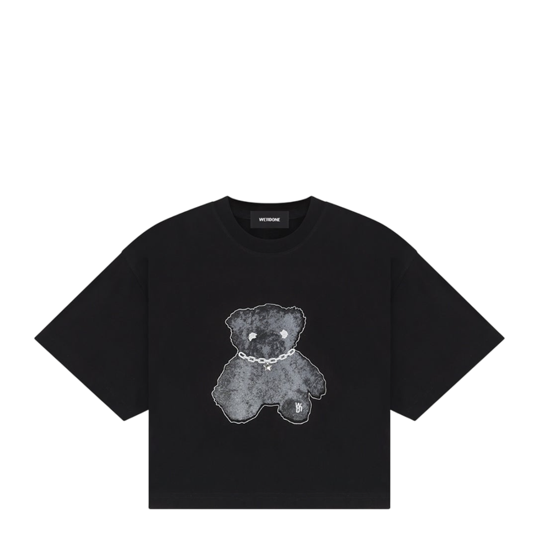 We11done_Black_Womens_Cropped_Teddy_Bear_Tee_Black
