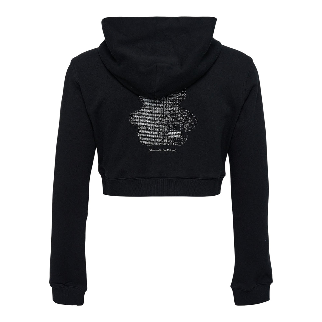 Club21 - We11done - Black Womens Teddy Bear Slimfit Sweater - SWEATERS - Black