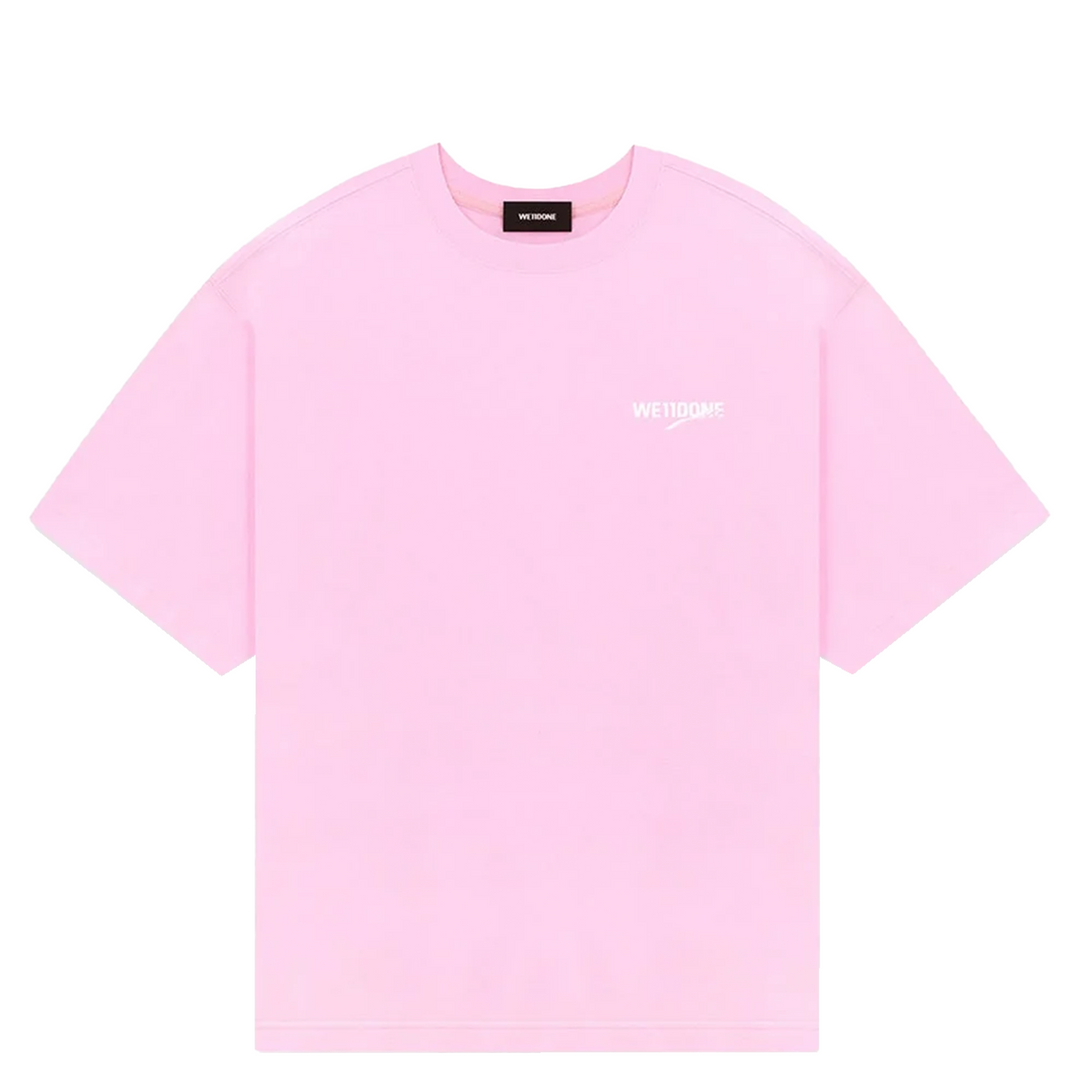 Light Pink Wave Logo Short-Sleeve Tee