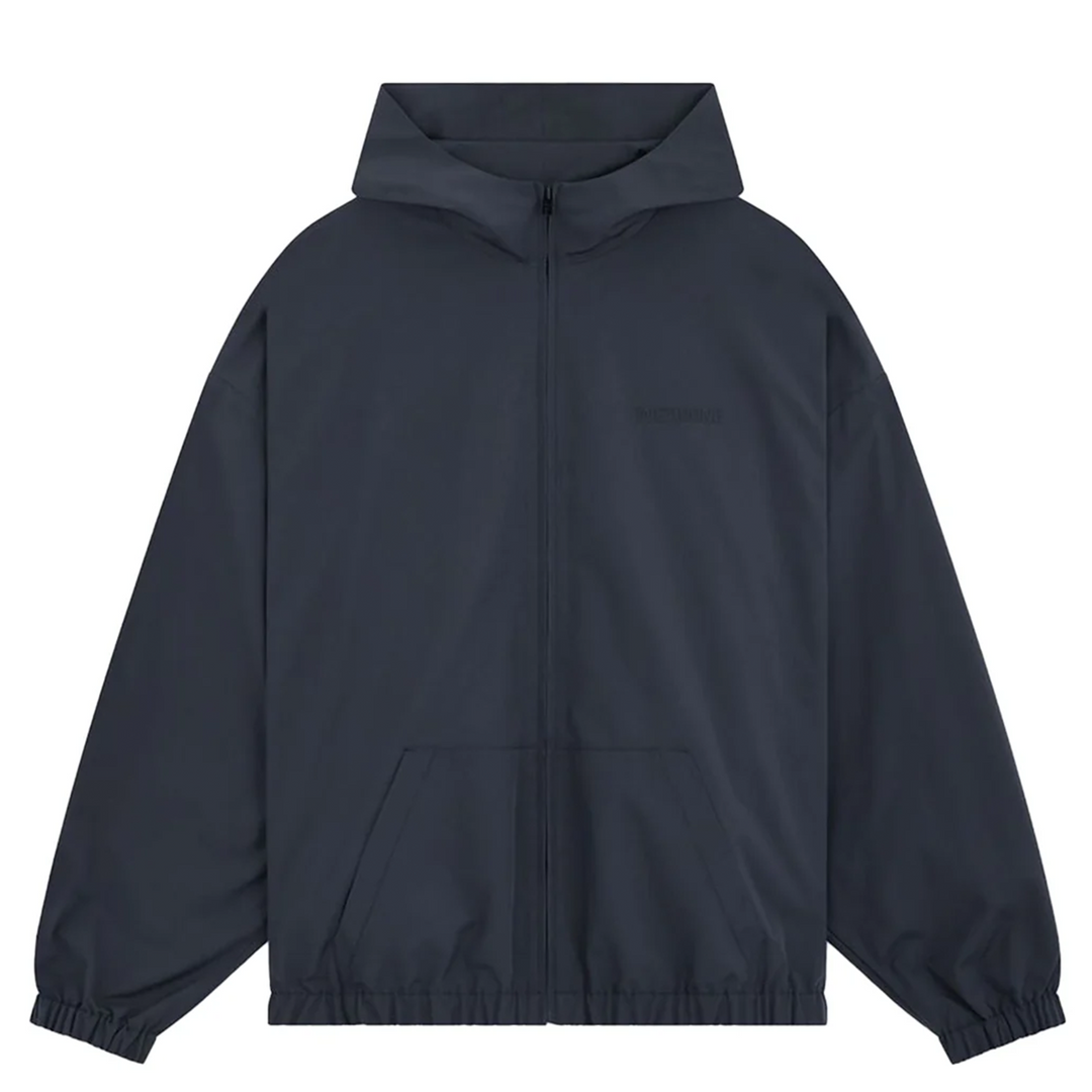 Navy Mens Track Hoodie Zip-Up