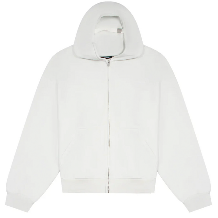 White Cap Zip-Up Hoodie