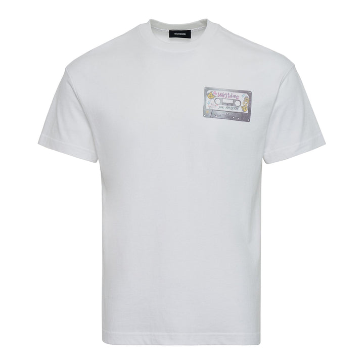 Club21 - We11done - White Womens Cassette Tape T-Shirt - TEES - White