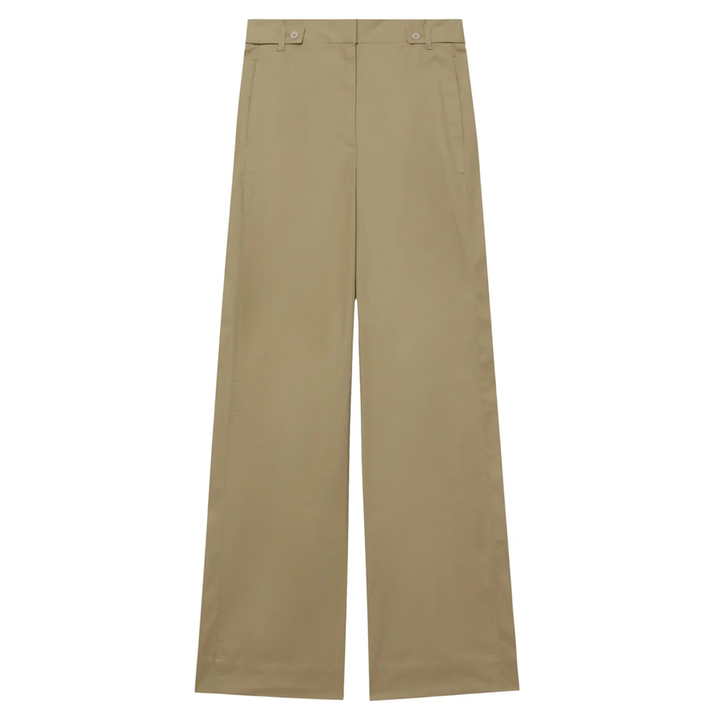 Wide Leg Pleated Trousers