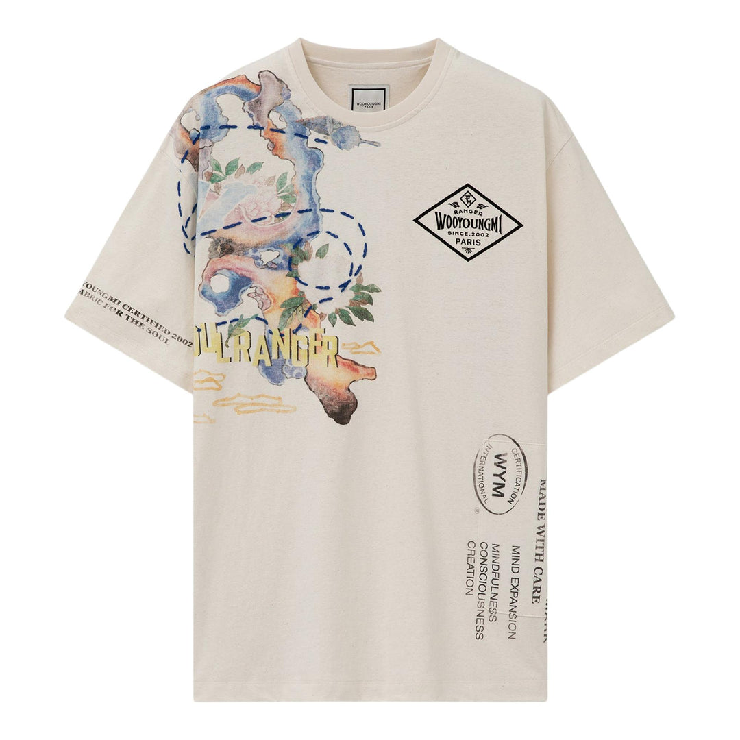 Club21 - Wooyoungmi - Mens T-Shirt - TEES - Ivory