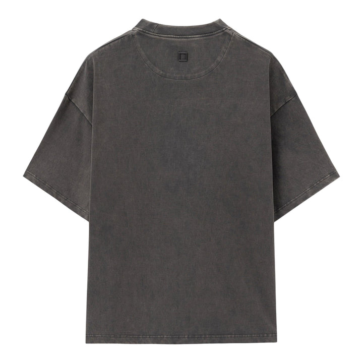 Club21 - Wooyoungmi - Oversized Front Square Embroidered T-Shirt - TEES - Grey