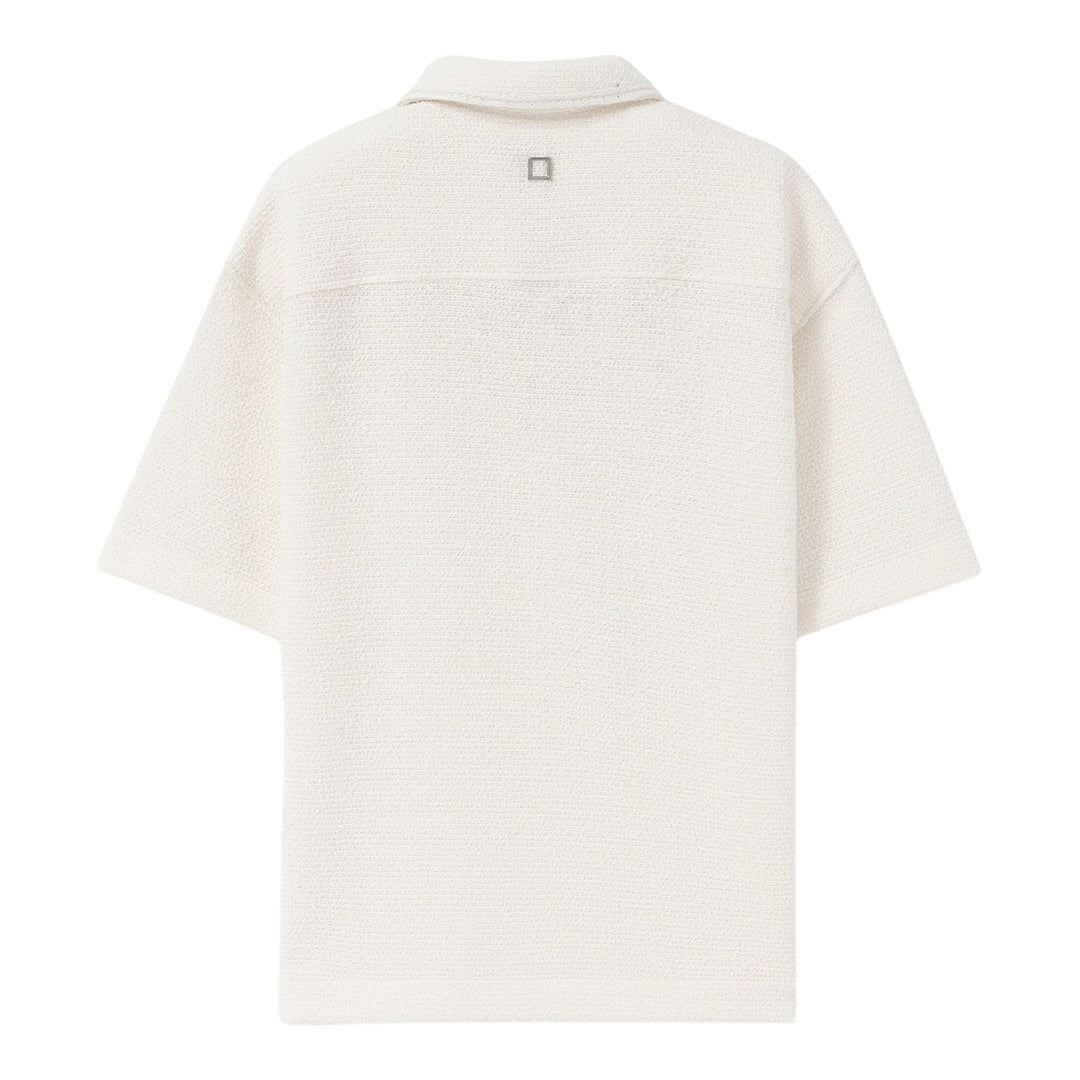 Club21 - Wooyoungmi - Oversized Knit Polo - POLOS - White