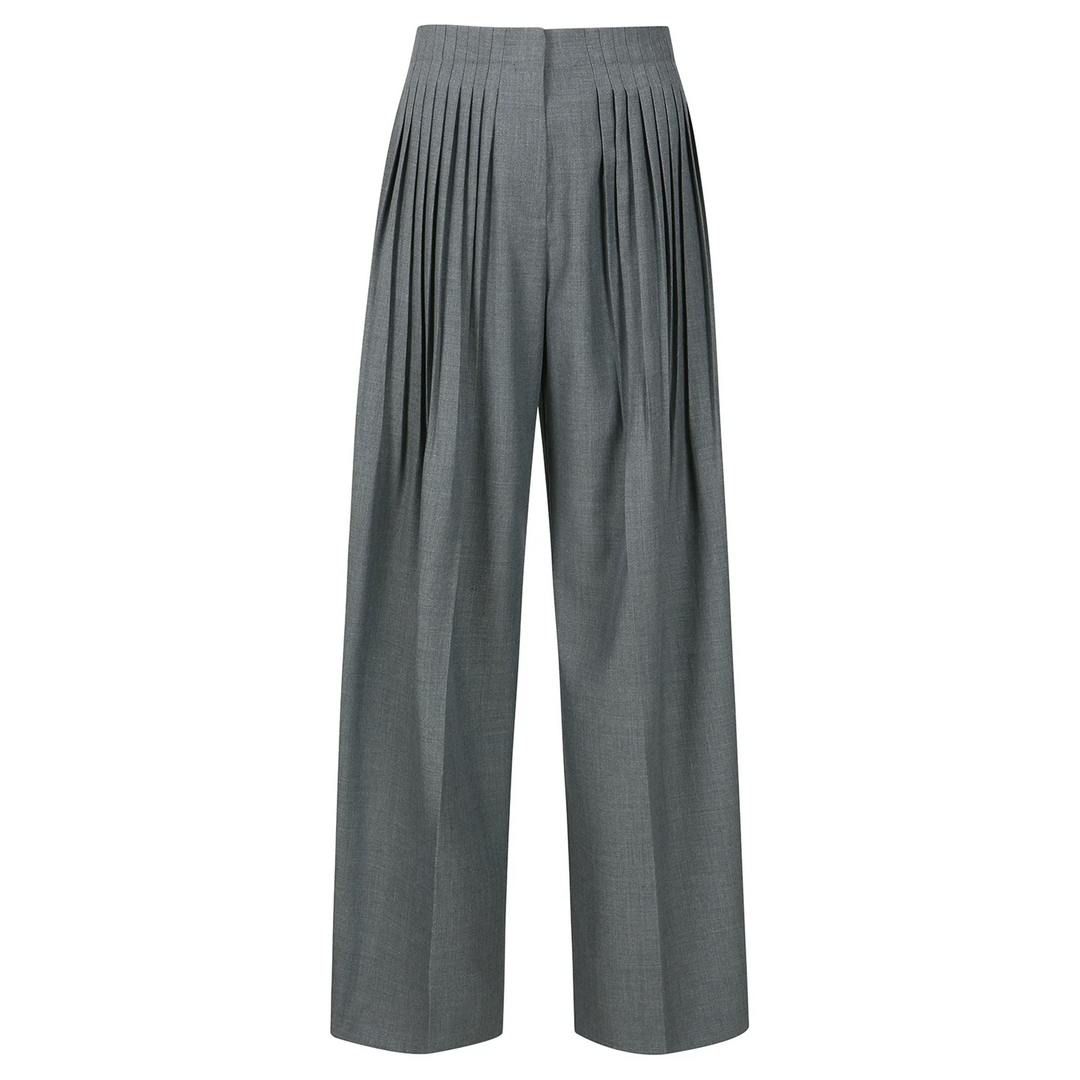 Pleates Detail Long Pants