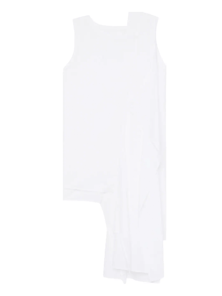 Y's-Double-Left-Sleeve-Top-White-1