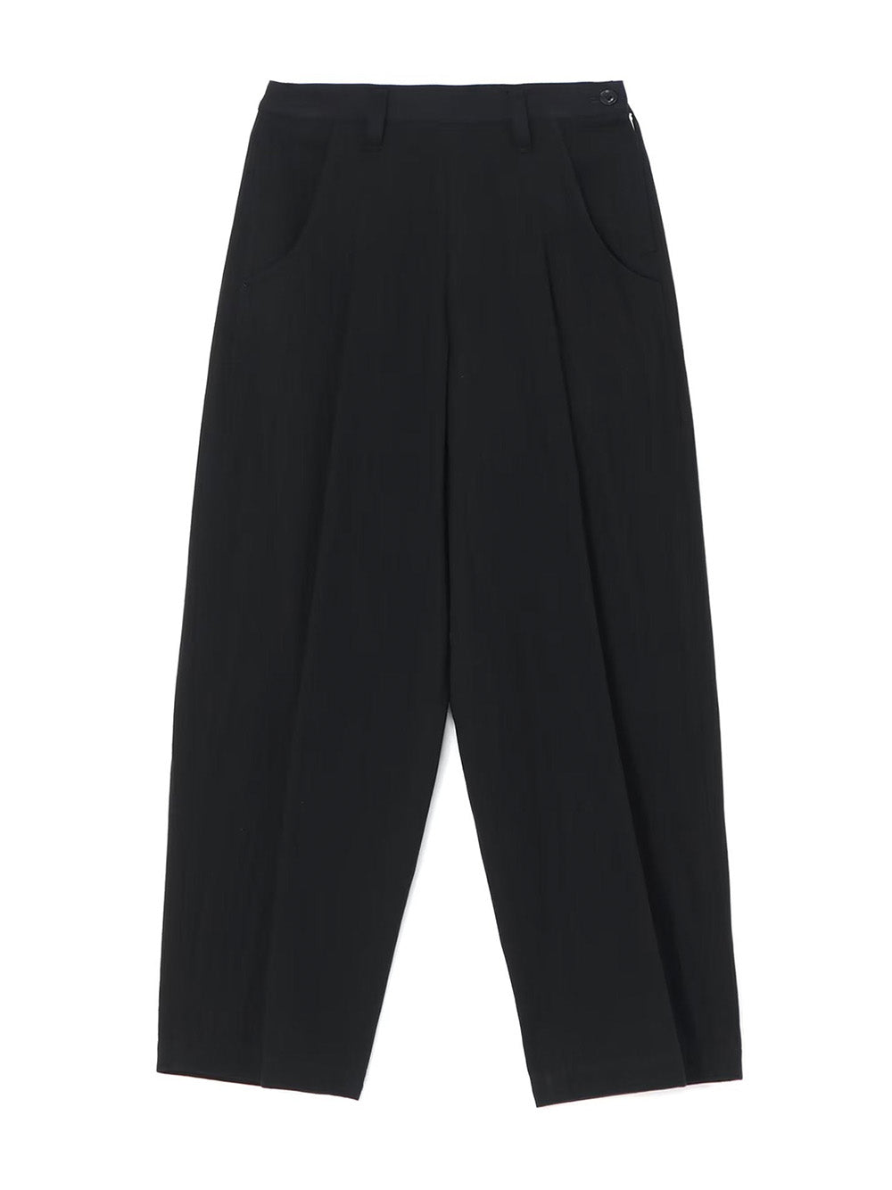    Y_s-U-Single-Tuck-Side-Open-Pants-Black-1