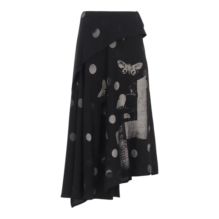 Club21 - Y's - Asymmetry Skirt - SKIRTS - Charcoal