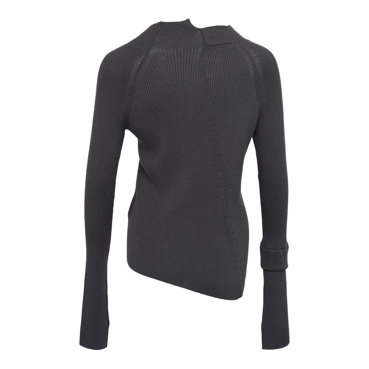 Club21 - Y's - Twisted Front Open Cardigan - CARDIGANS - Grey