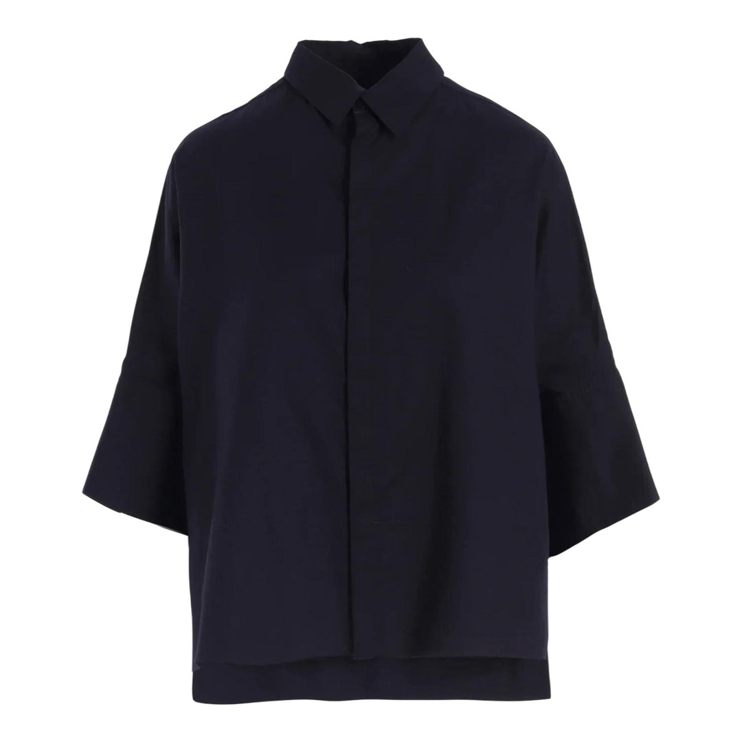 Club21 - Y's - Wide Cuffs Shirt - SHIRTS - Navy