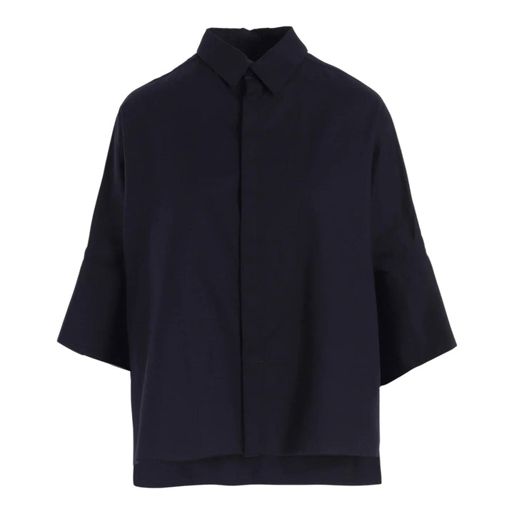 Club21 - Y's - Wide Cuffs Shirt - SHIRTS - Navy