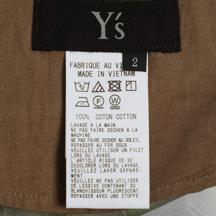 Club21 - Y's - Wide Pants With Gusset - PANTS - Khaki