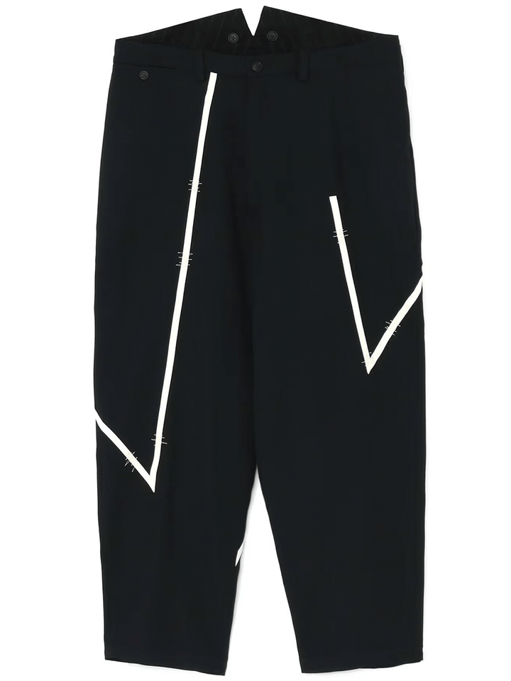 Yohji-Yamamoto-Army-Gabardine-O-Taping-Pants-Black-1