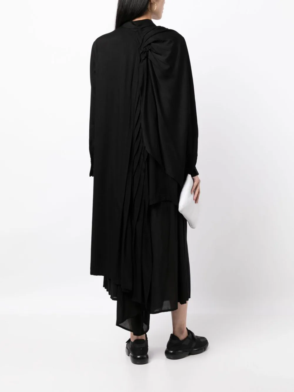 Yohji-Yamamoto-Backside-Wide-Pintuck-Blouse-Black-2