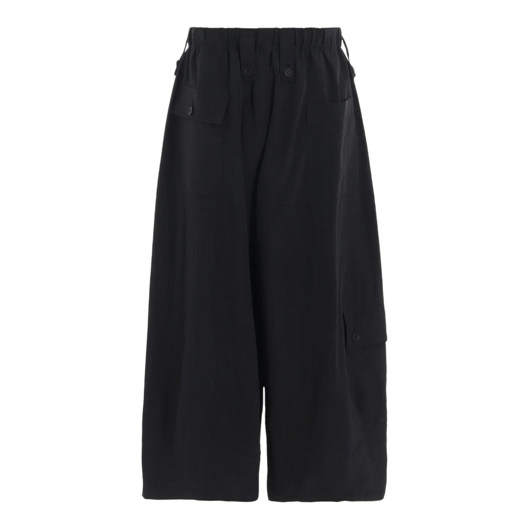 Club21 - Yohji Yamamoto - Flap Wide Pants - PANTS - Black