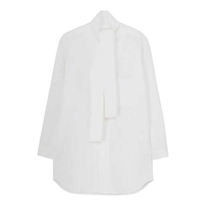 Club21 - Yohji Yamamoto - Scarf Collar Blouse - SHIRTS - White