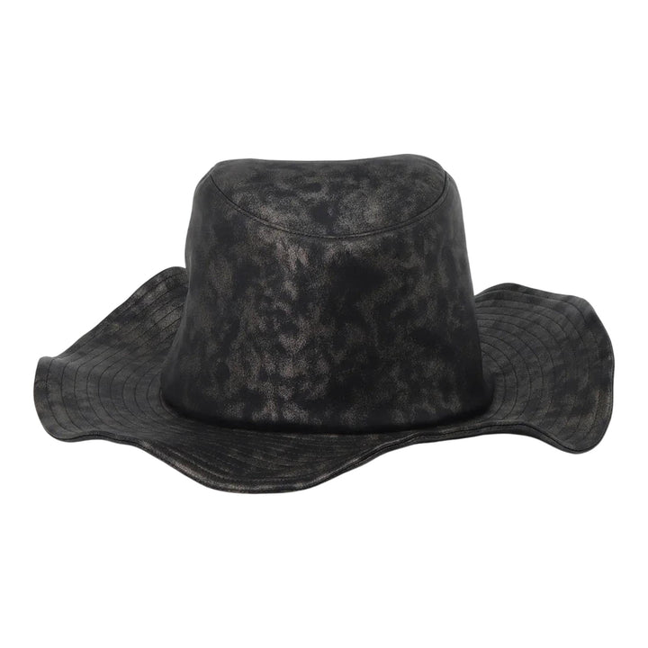 Club21 - Yohji Yamamoto - Ten Gallon Hat Sheep Leather - HATS - Black