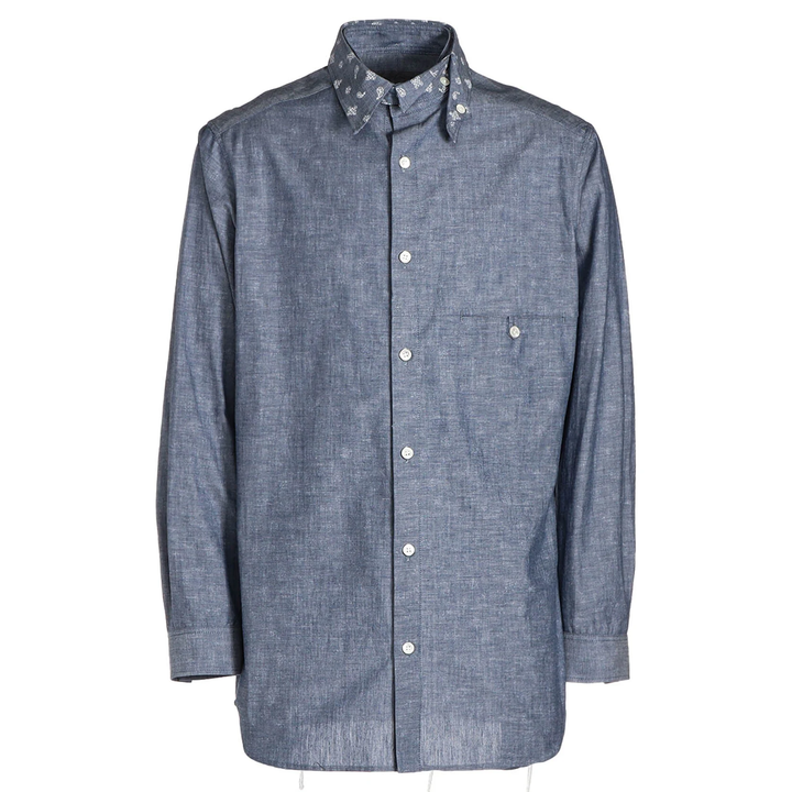 Yohji_Yamamoto_York_Emblem_Shirt_Blue