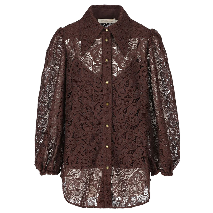 ZIMMERMANN_Illustration_Lace_Blouse_Brown