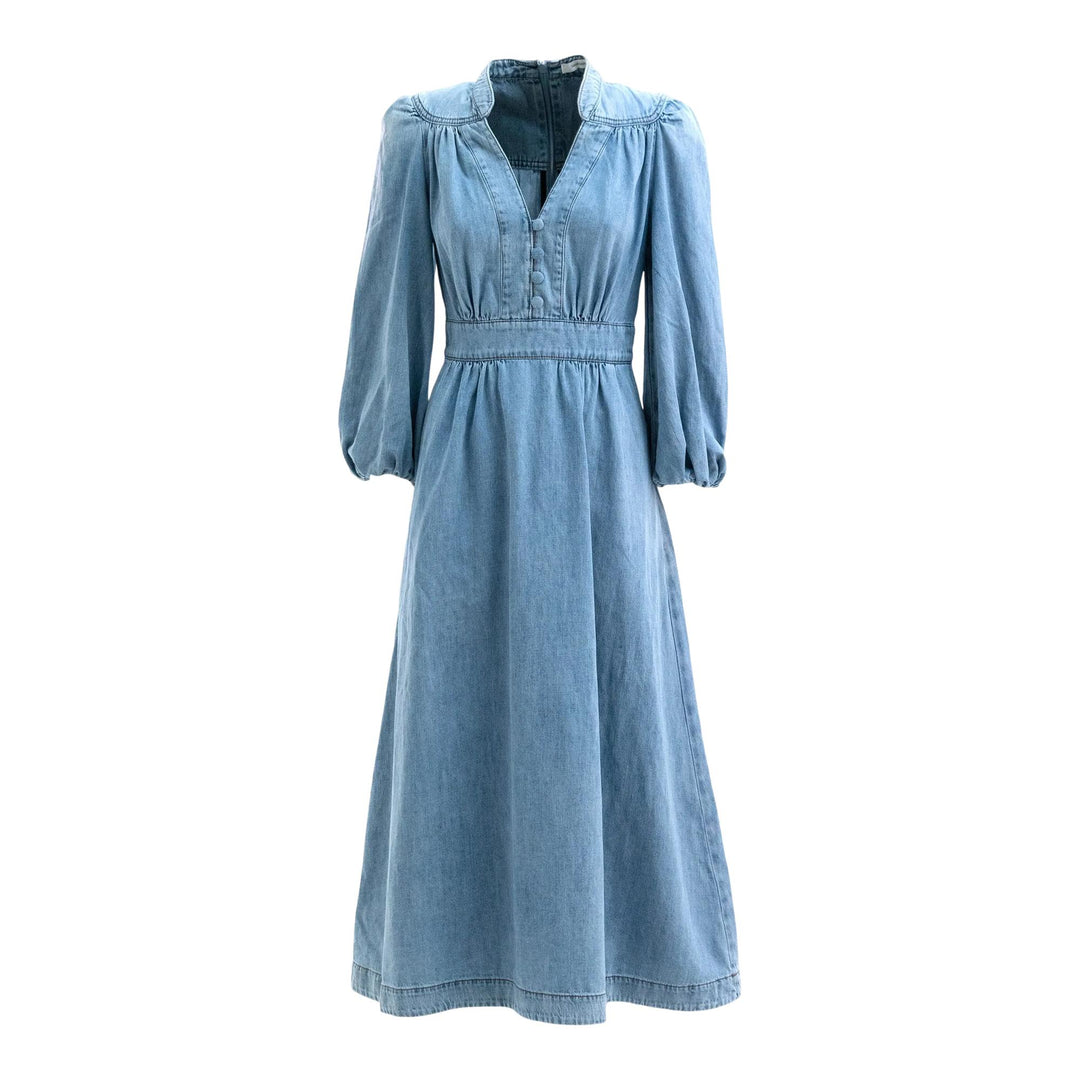 Club21 - ZIMMERMANN - Lucky Denim Midi Dress - WOVEN DRESSES - Denim