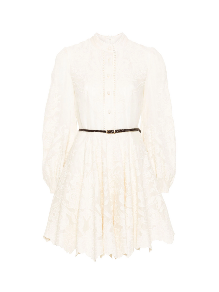 ZIMMERMANN_Ottie_Embroidered_Mini_Dress_Offwhite