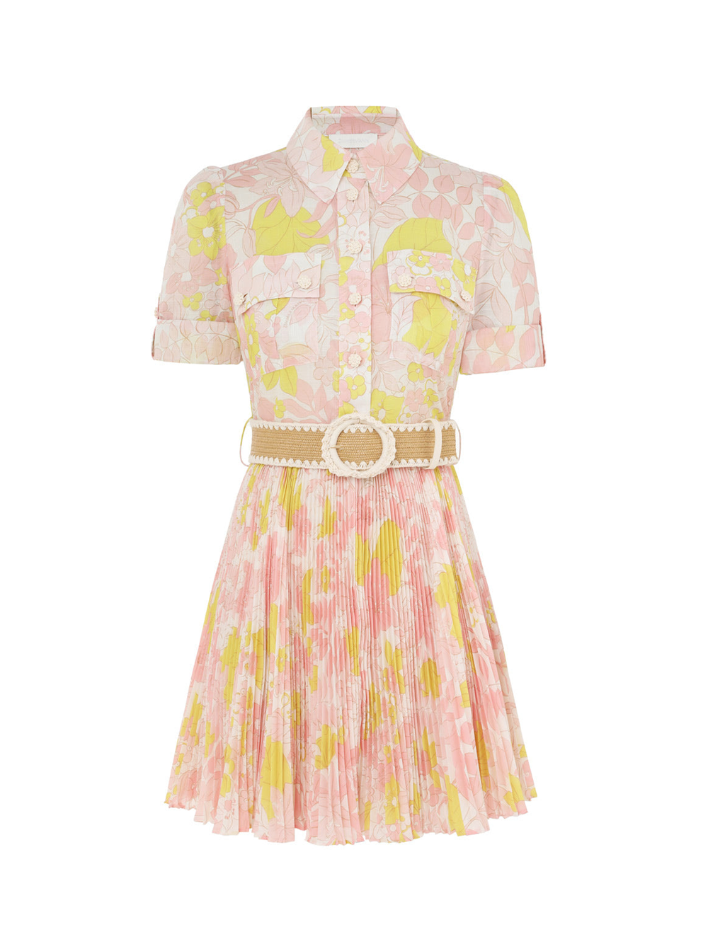 ZIMMERMANN_PopPleatedMiniDress_Pink