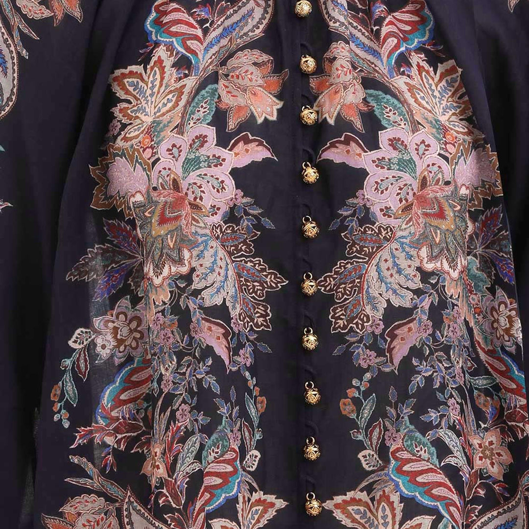 Club21 - ZIMMERMANN - Rhiannon Billow Blouse - BLOUSES - Navy