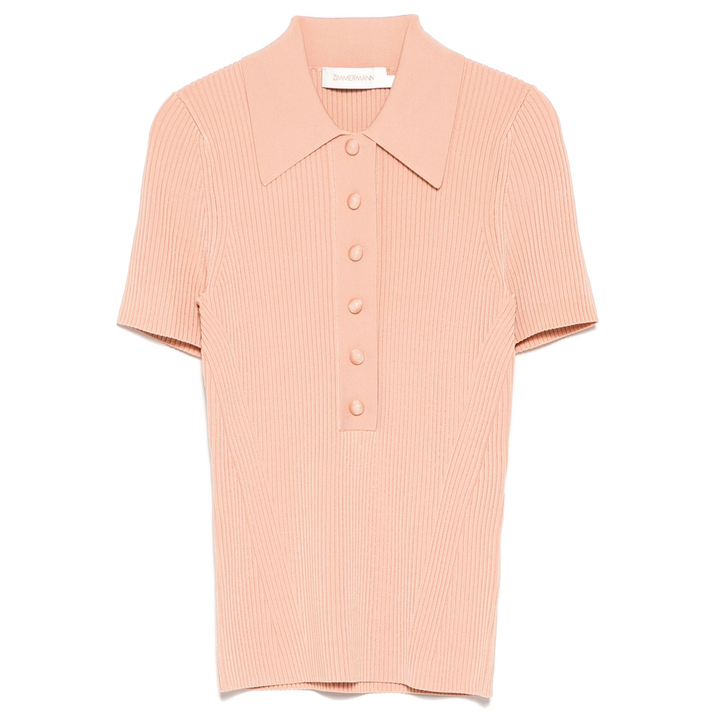 ZIMMERMANN_Short_Sleeve_Polo_Nude