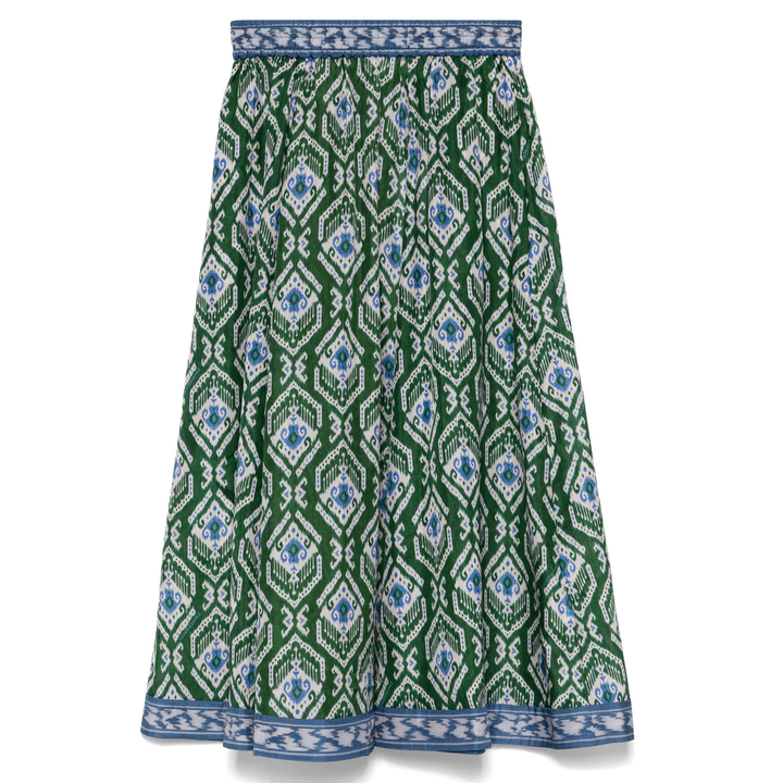 ZIMMERMANN_Wylie_Swing_Skirt_Green