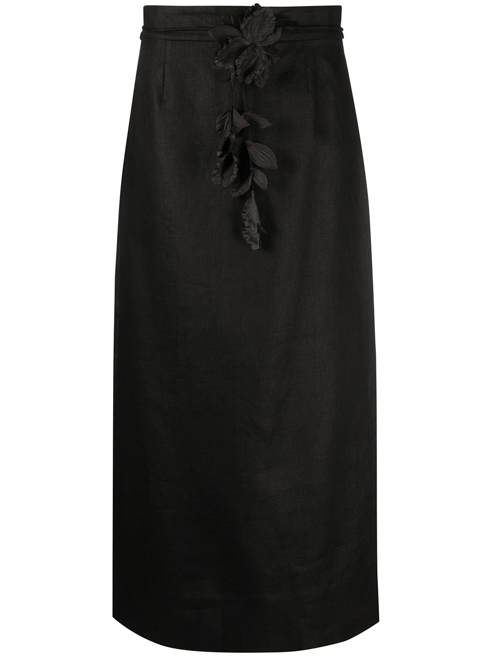 Zimmermann-Luminosity-Pencil-Midi-Skirt-Black-1