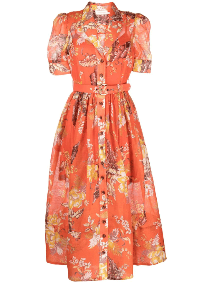 Zimmermann-Matchmaker-Midi-Shirt-Dress-Red-1