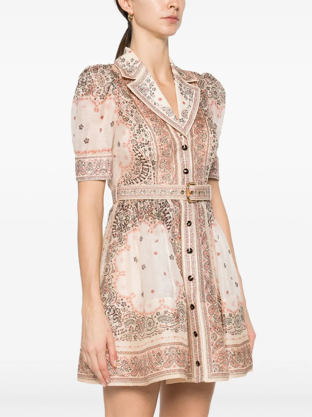 Zimmermann-Matchmaker-Mini-Shirt-Dress-Beige-3