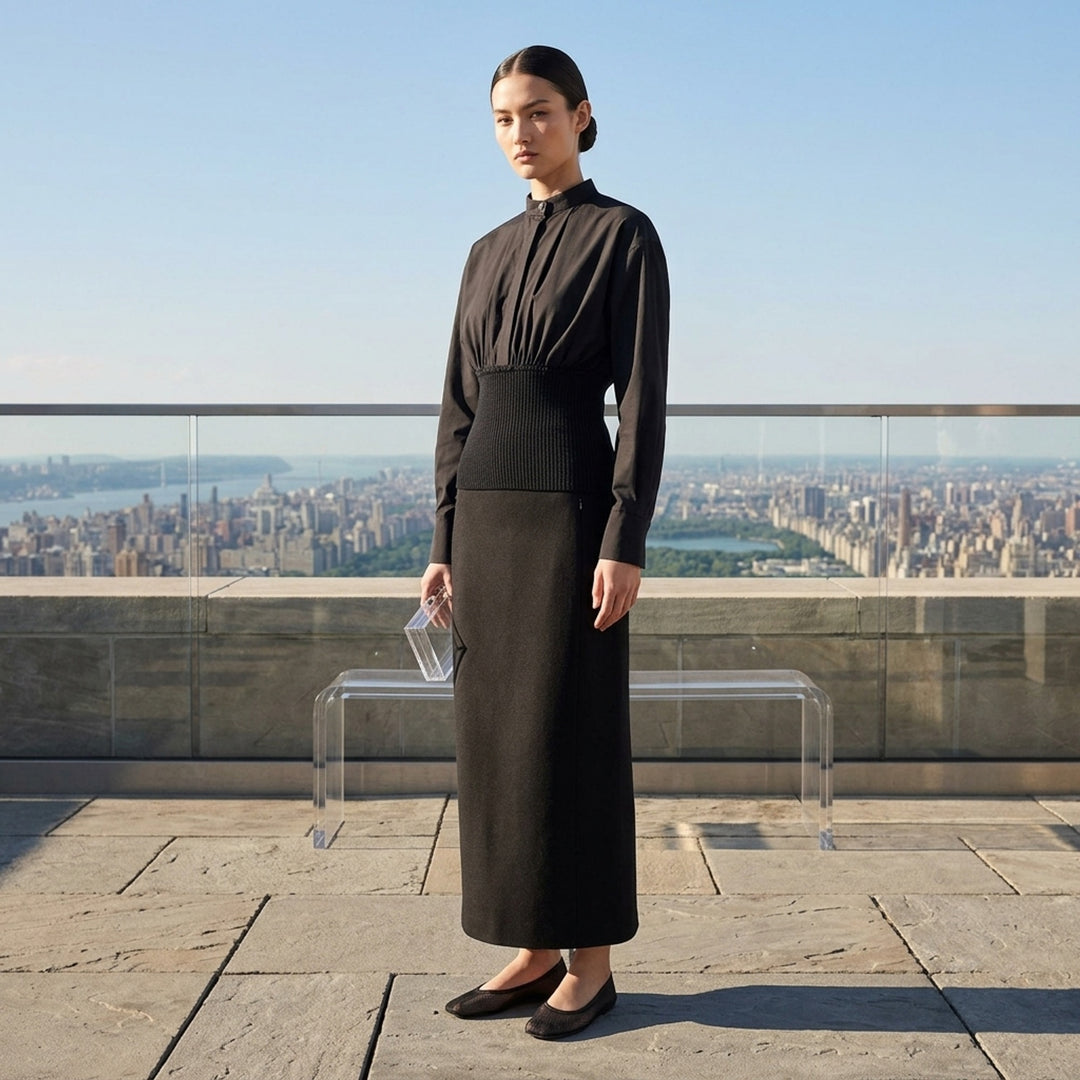 Cinched Cotton Poplin Shirt | Alaïa | Club21 - lifestyle