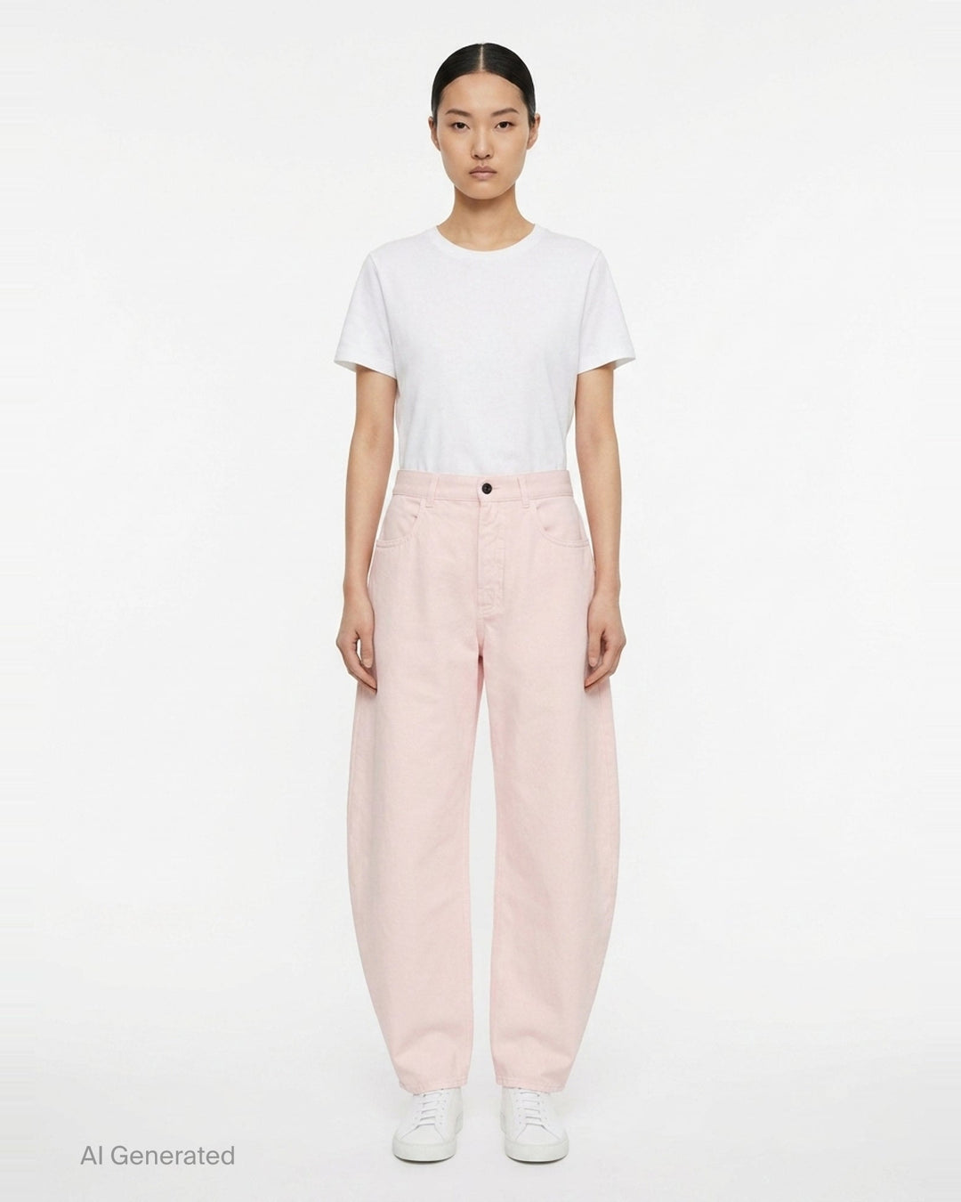Round Tinted Denim Pants | Alaïa | Club21 - front