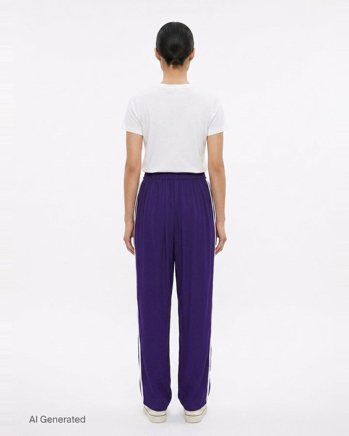 Straight Viscose Cady Pants | Alaïa | Club21 - back