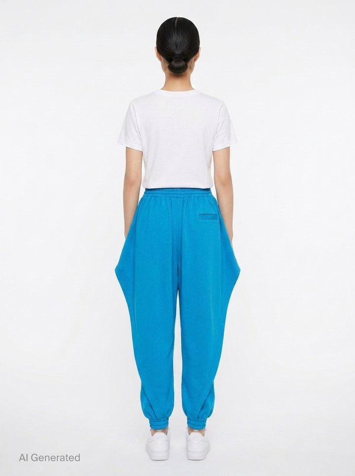 Triangle Fleece Jersey Pants | Alaïa | Club21 - back
