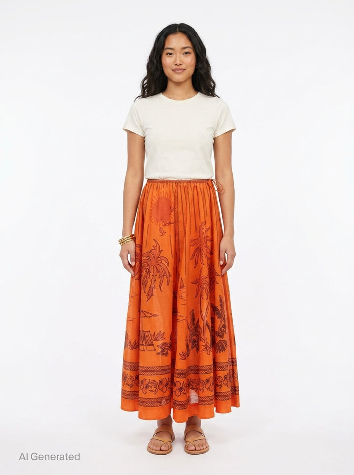 Boathouse Midi Skirt | Alemais | Club21 - front