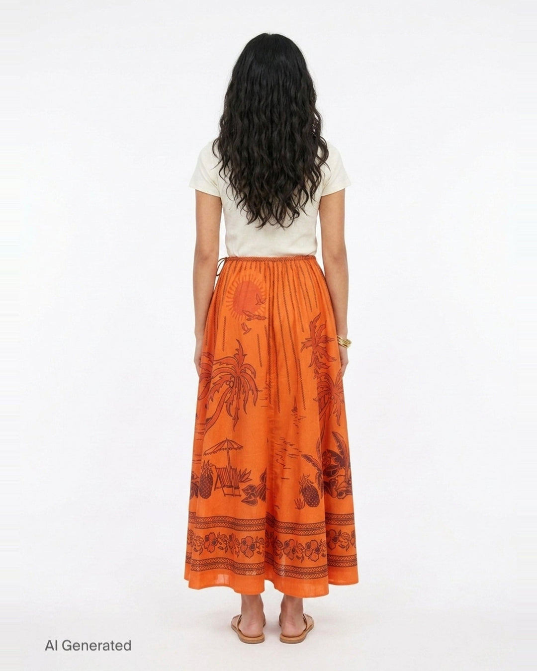 Boathouse Midi Skirt | Alemais | Club21 - back