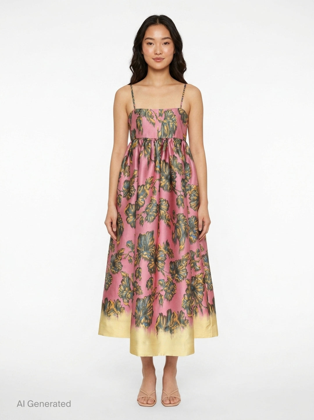 Faye Floral Midi Dress | Alemais | Club21 - front