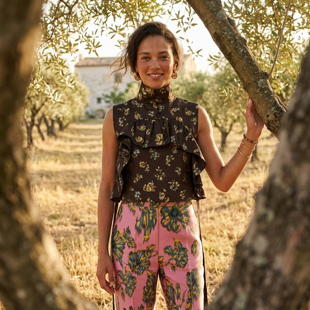 Lilah Ruffled Floral Top | Alemais | Club21 - lifestyle
