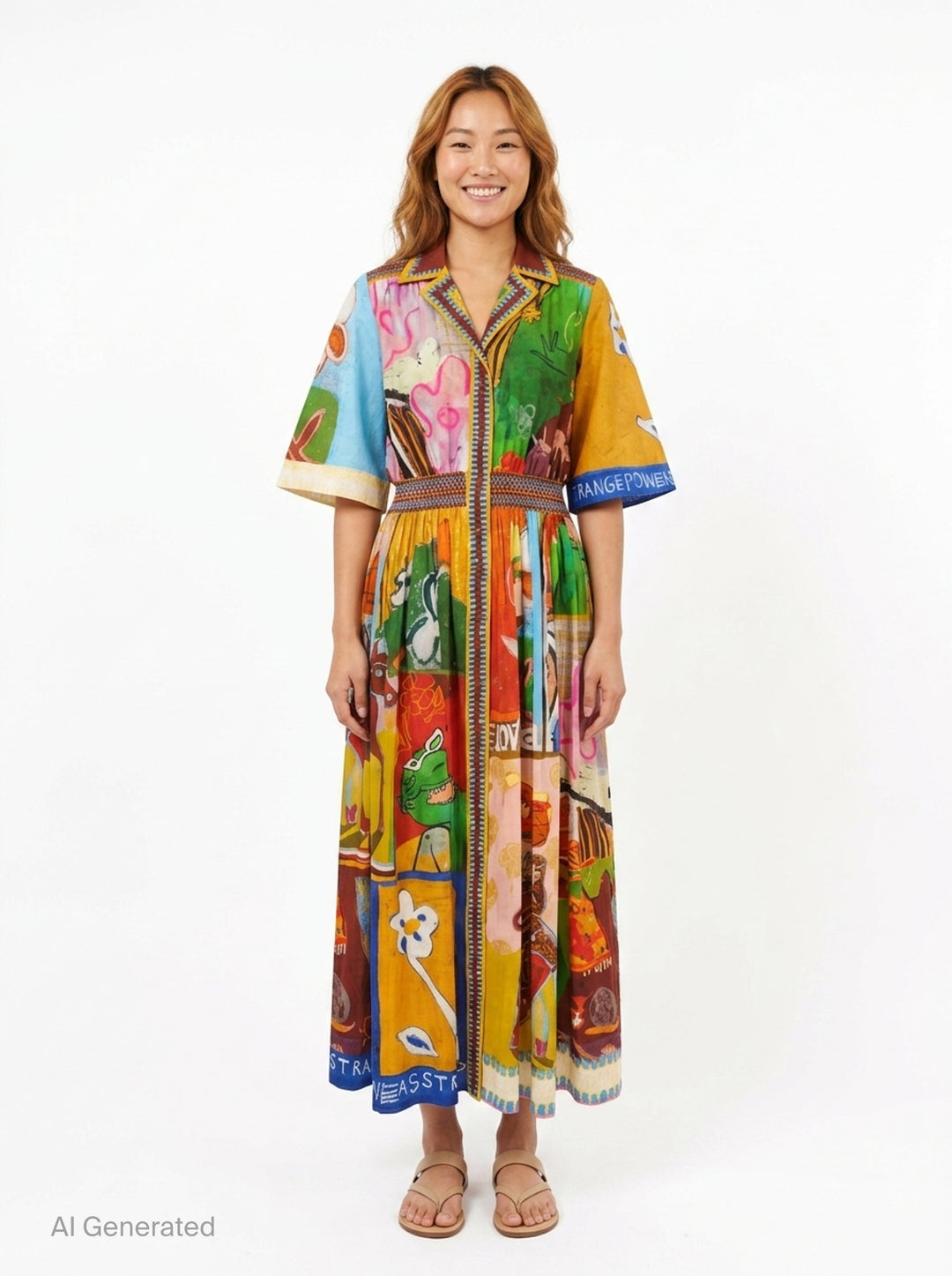 Mlak Printed Shirtdress | Alémais | Club21 - front