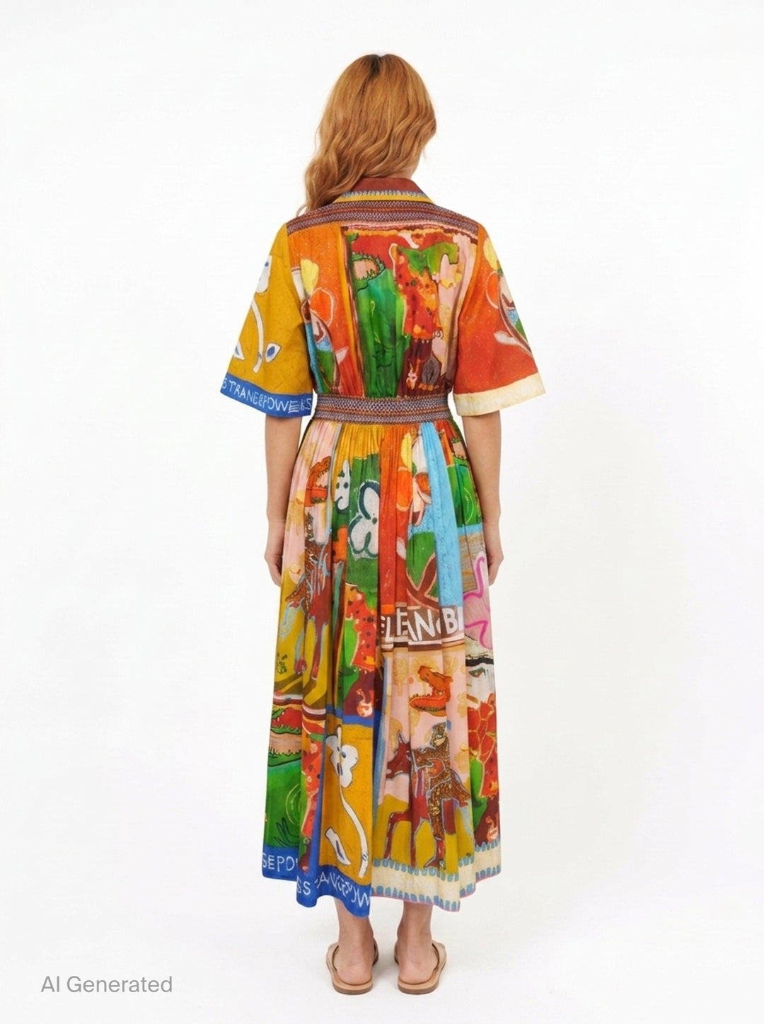 Mlak Printed Shirtdress | Alémais | Club21 - back
