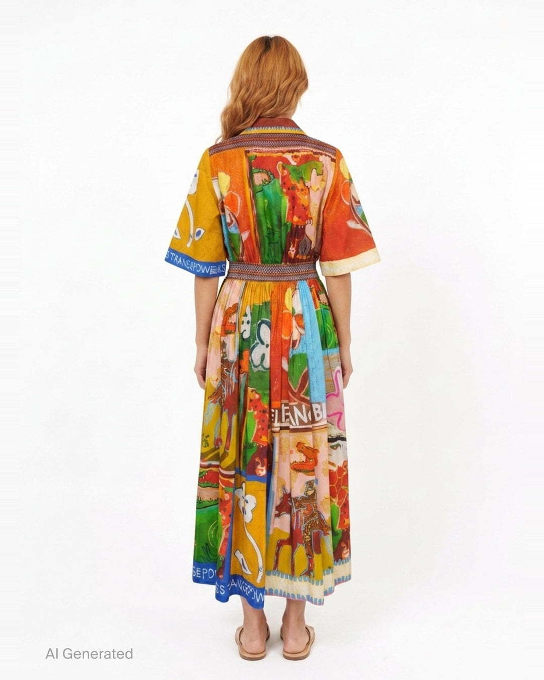 Mlak Printed Shirtdress | Alémais | Club21 - back