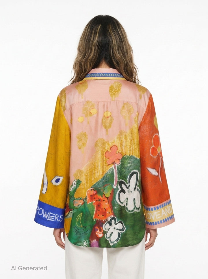 Mlak Silk Shirt | Alemais | Club21 - back