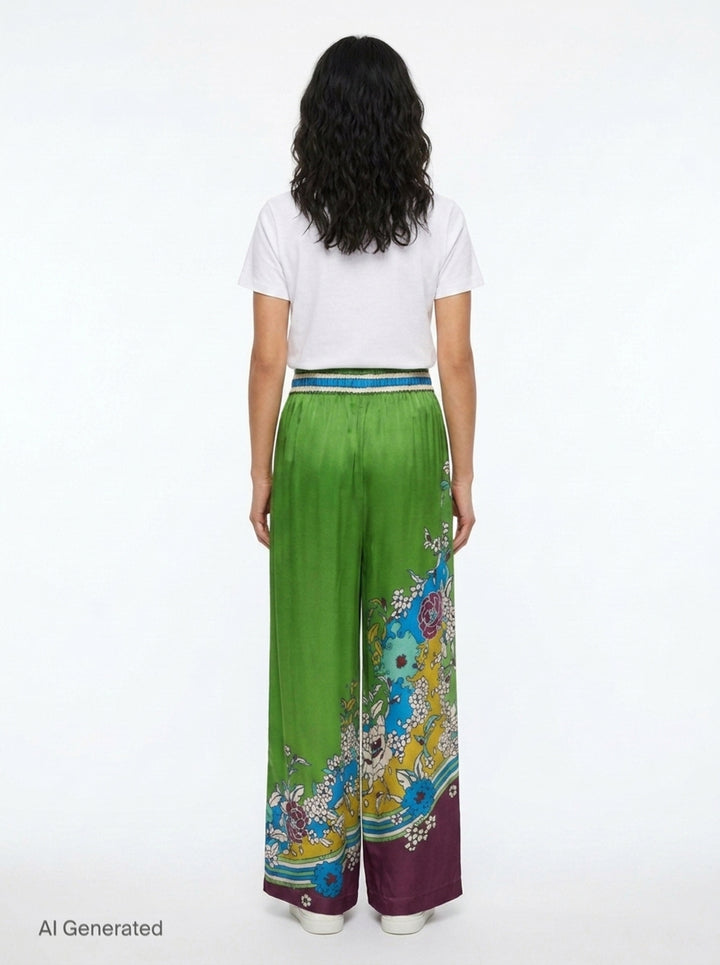 Nanci Silk Pants | Alemais | Club21 - back